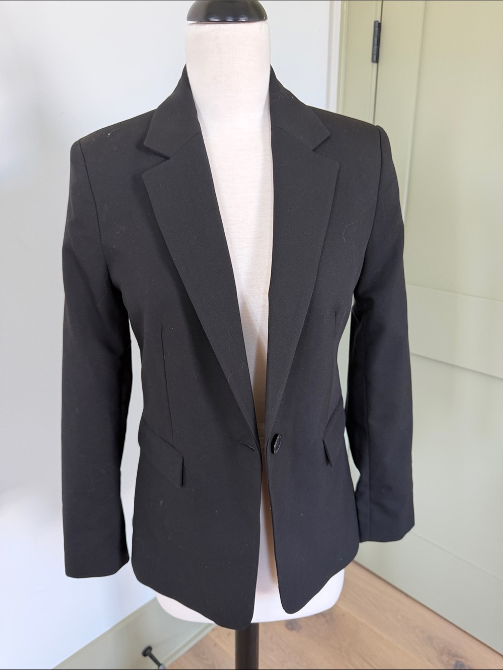 Mango Black “The Classic” Single-Button Tailored Blazer